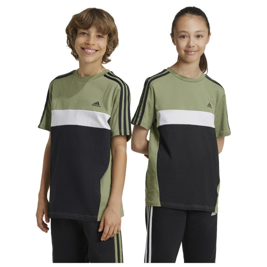 Adidas Παιδική κοντομάνικη μπλούζα Tiberio 3-Stripes Colorblock Tee Adidas Παιδική κοντομάνικη μπλούζα Tiberio 3-Stripes Colorblock Tee